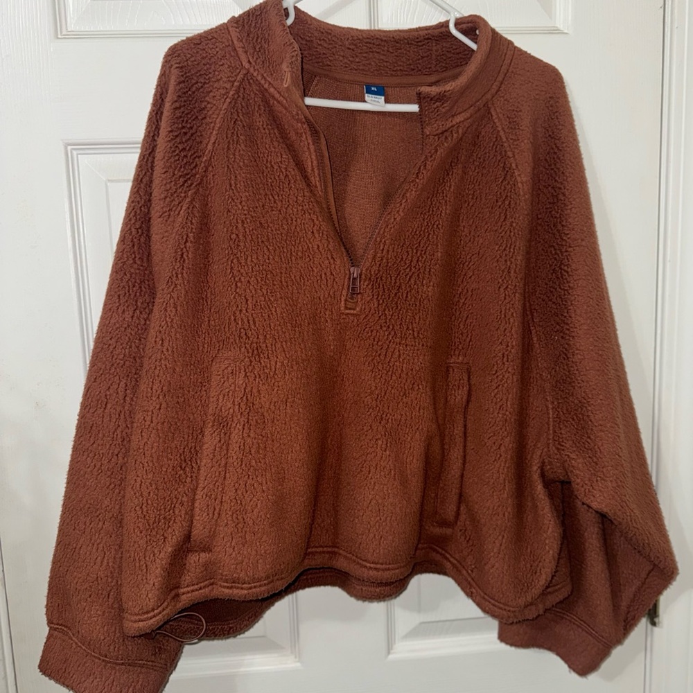 Cropped Quarter Zip Pullover by Old Navy - Picture 2 of 8